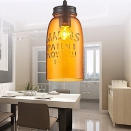 Hanglamp 1 licht Italië stijl transparant galvaniseren