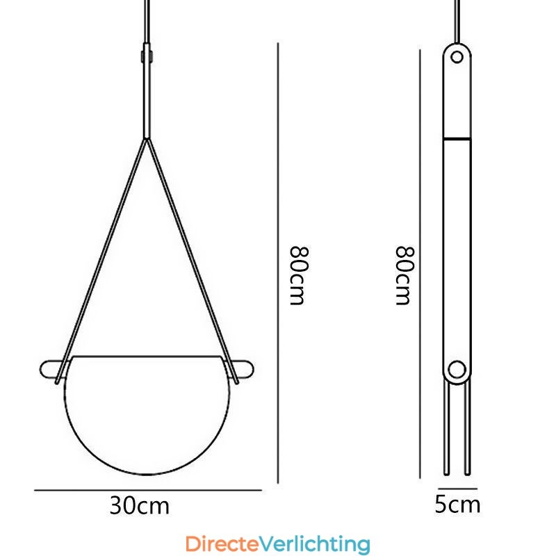 Hanglamp Moderne Minimalistische Riem Glazen Plafondlamp