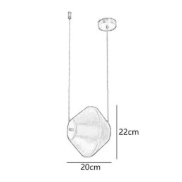 Hanglamp Modern Eenvoudig Enkel Glas Klein Plafondlamp