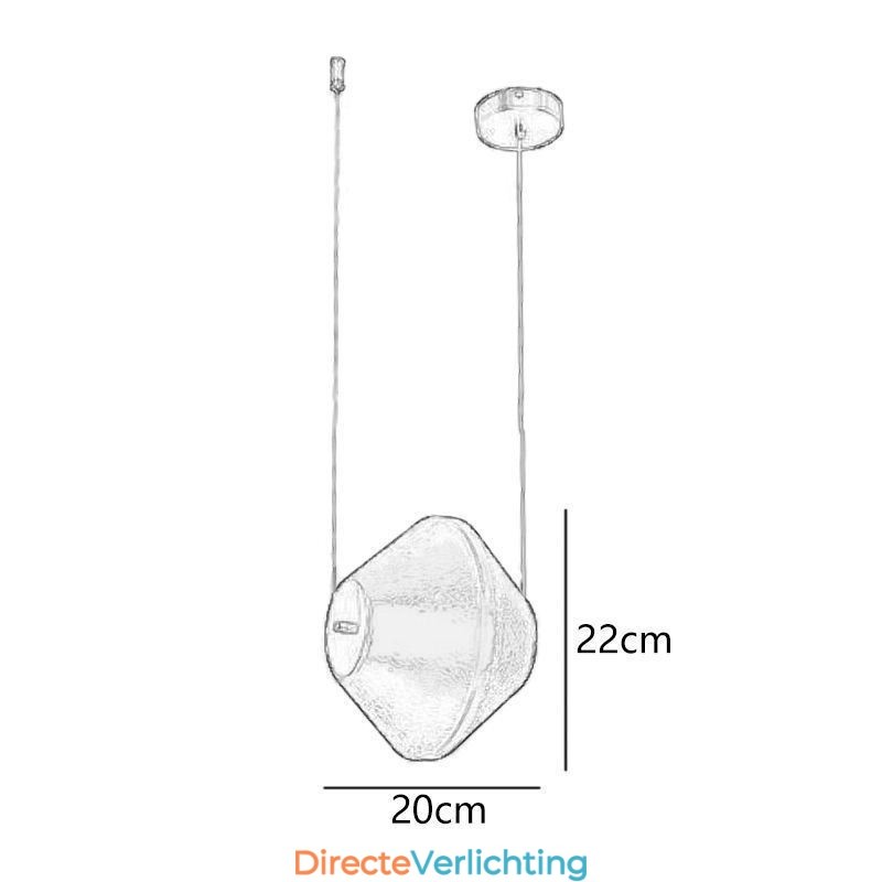 Hanglamp Modern Eenvoudig Enkel Glas Klein Plafondlamp