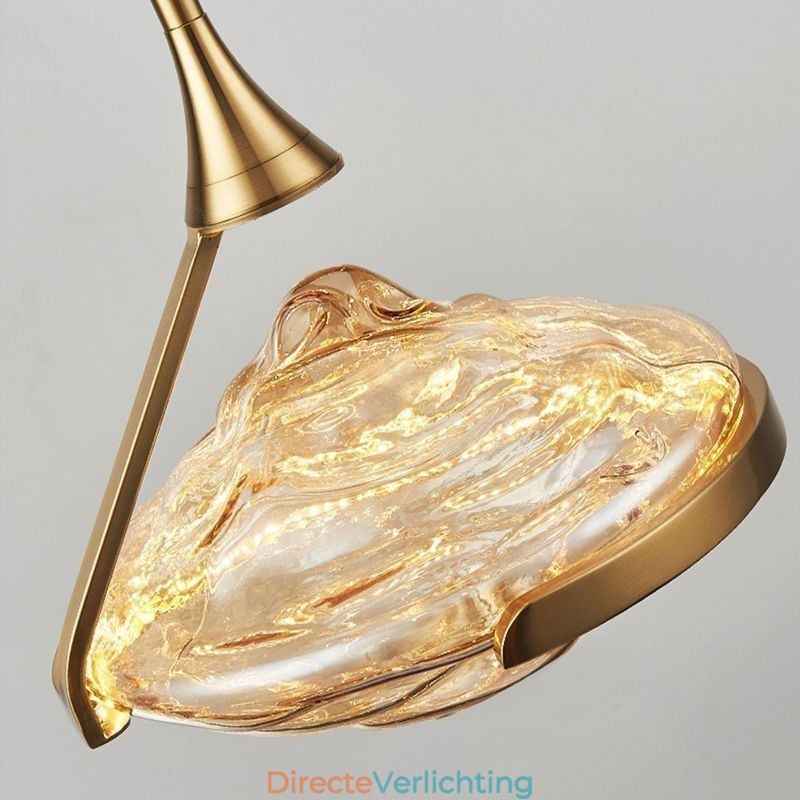 Hanglamp Modern Minimalistisch Smeedijzer Lava Glas Plafondlamp