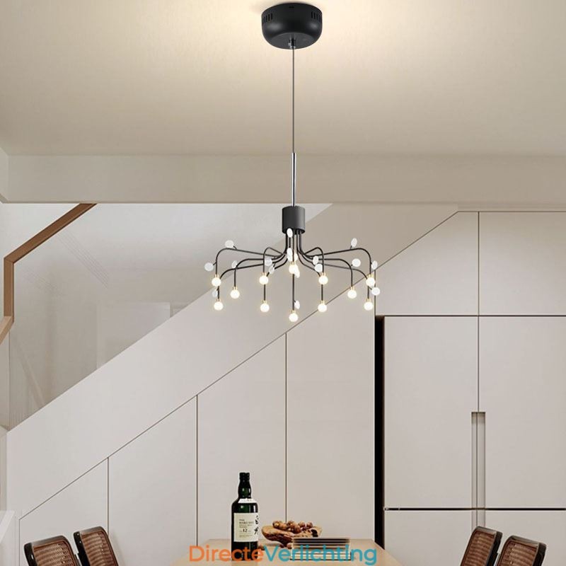 Hanglamp Nordic Creative Natuurlijk Wit Plafondlamp 14 Lampen