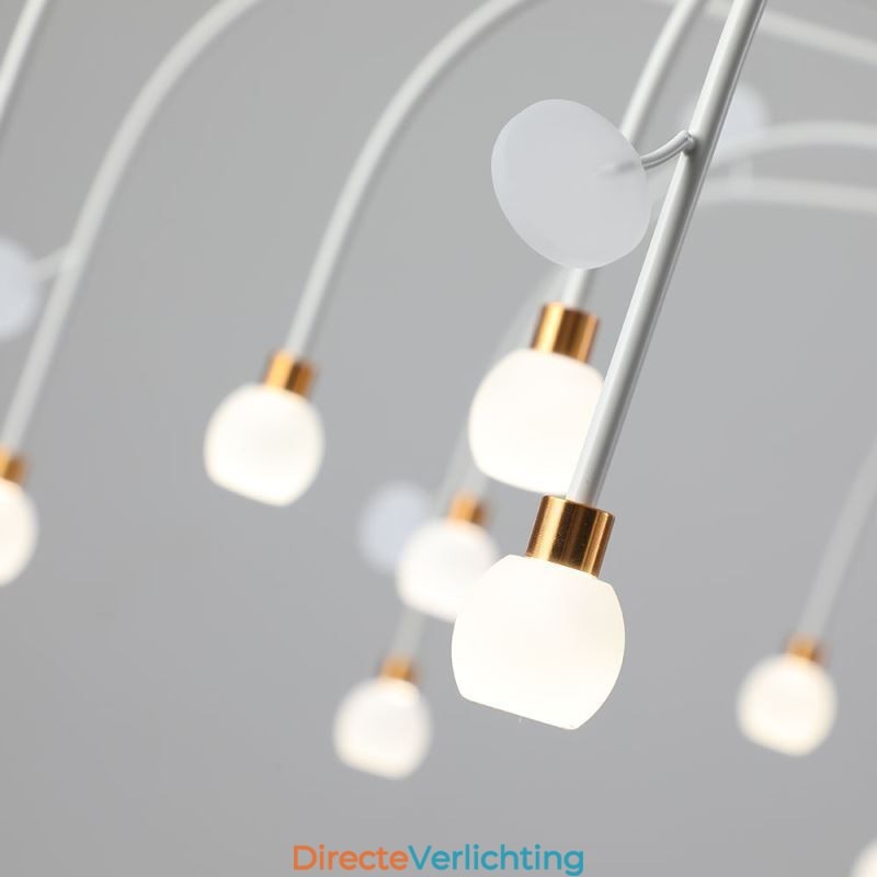 Hanglamp Nordic Creative Natuurlijk Wit Plafondlamp 14 Lampen