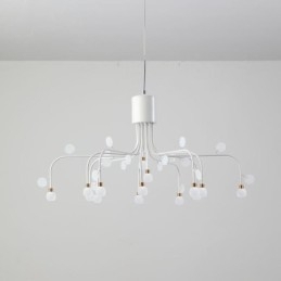 Hanglamp Nordic Creative Natuurlijk Wit Plafondlamp 14 Lampen