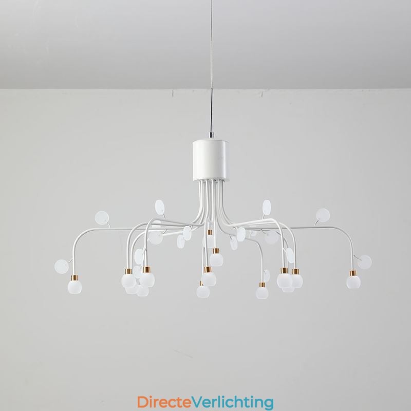 Hanglamp Nordic Creative Natuurlijk Wit Plafondlamp 14 Lampen
