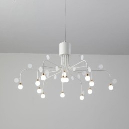 Hanglamp Nordic Creative Natuurlijk Wit Plafondlamp 14 Lampen