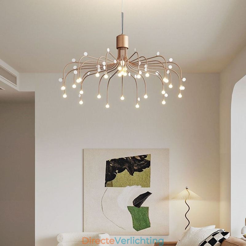 Hanglamp Nordic Creative Natuurlijk Wit Plafondlamp 30 Lampen