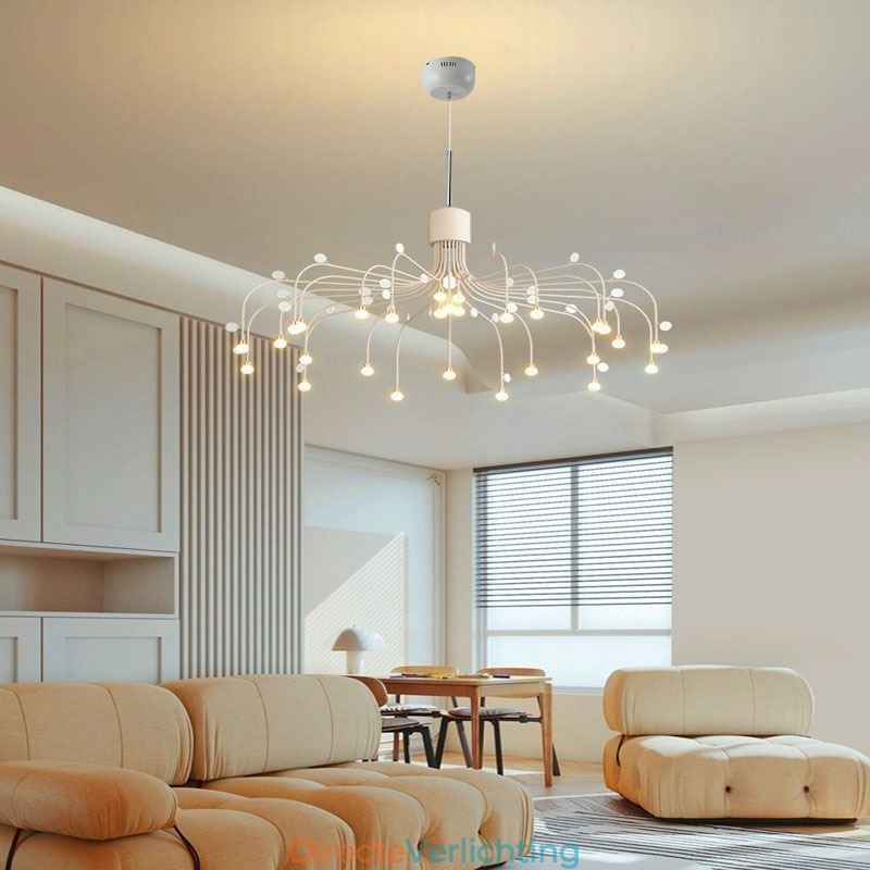 Hanglamp Nordic Creative Natuurlijk Wit Plafondlamp 30 Lampen