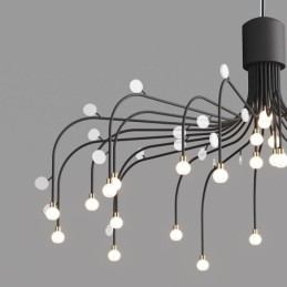 Hanglamp Nordic Creative Natuurlijk Wit Plafondlamp 30 Lampen