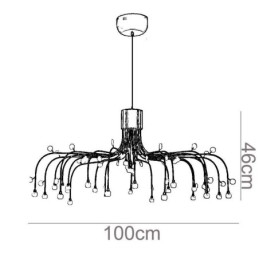 Hanglamp Nordic Creative Natuurlijk Wit Plafondlamp 30 Lampen