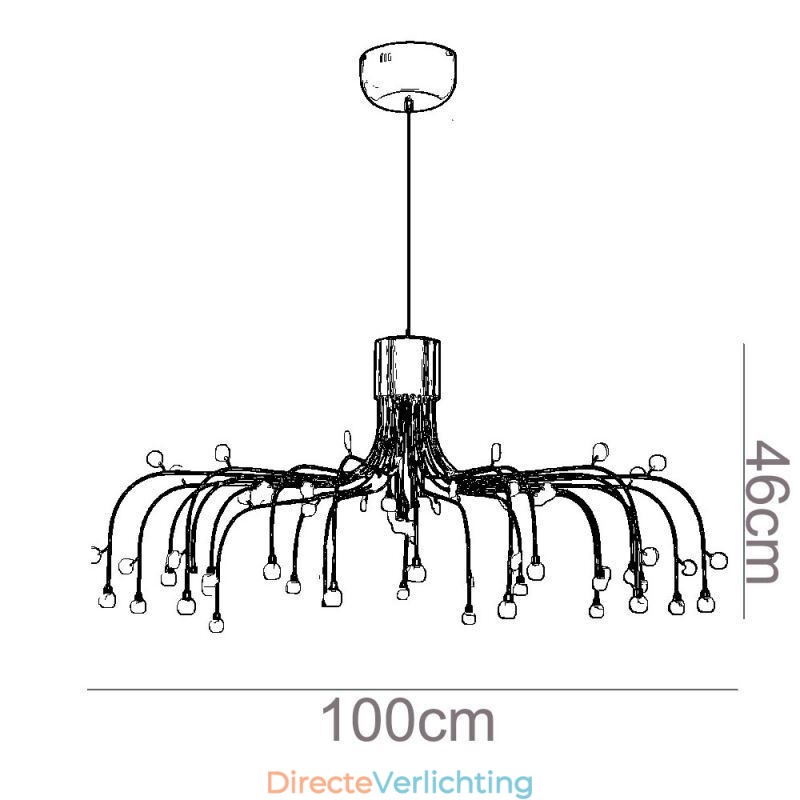 Hanglamp Nordic Creative Natuurlijk Wit Plafondlamp 30 Lampen