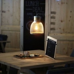 Zwarte hanglamp Cementroosterlamp Landelijke Retro Plafondlamp