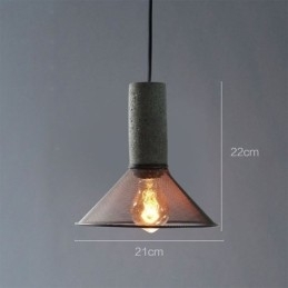 Zwarte hanglamp Cementroosterlamp Landelijke Retro Plafondlamp