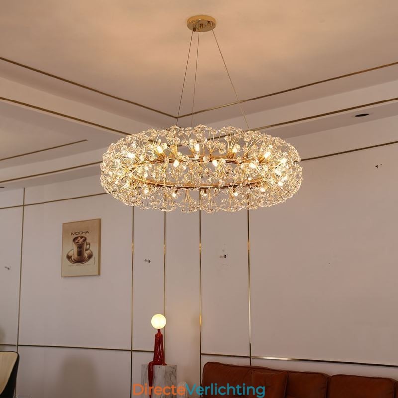 Hanglamp Modern Minimalistisch Smeedijzeren Ronde Zonnebloem Plafondlamp