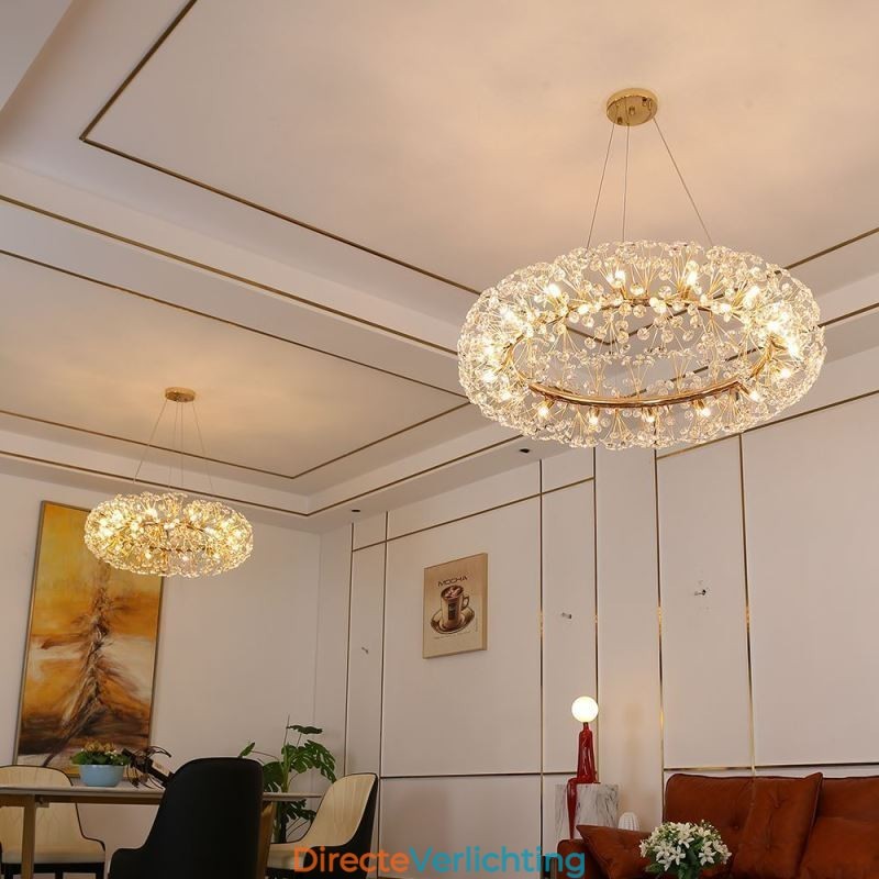 Hanglamp Modern Minimalistisch Smeedijzeren Ronde Zonnebloem Plafondlamp