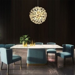 Plafondlamp Modern Minimalistisch Galvaniseren IJzeren Zonnebloem Hanglamp
