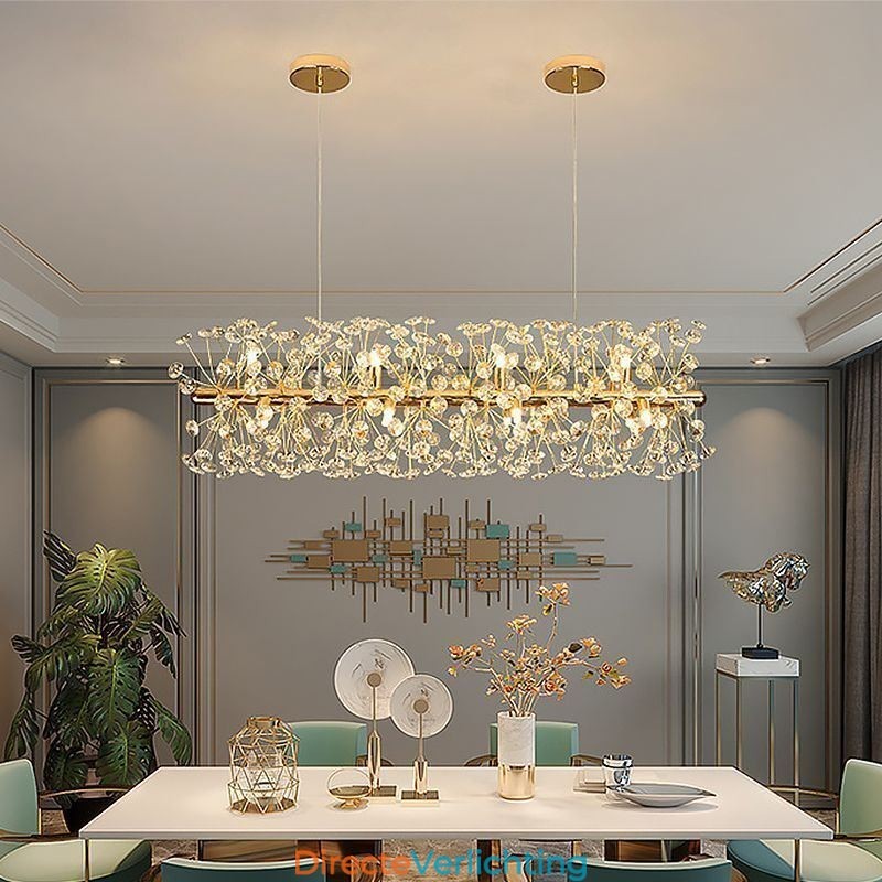Hanglamp Galvaniserende Strip Zonnebloem Smeedijzeren Plafondlamp