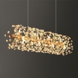 Hanglamp Galvaniserende Strip Zonnebloem Smeedijzeren Plafondlamp