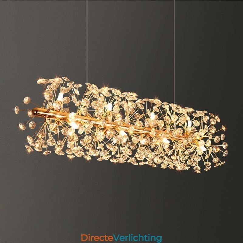 Hanglamp Galvaniserende Strip Zonnebloem Smeedijzeren Plafondlamp