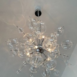 Moderne hanglamp Minimalistische plafondlamp van bubbelglas