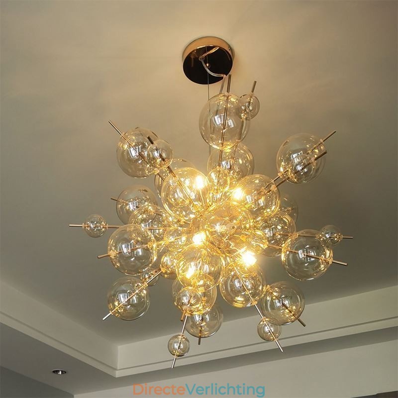 Moderne hanglamp Minimalistische plafondlamp van bubbelglas
