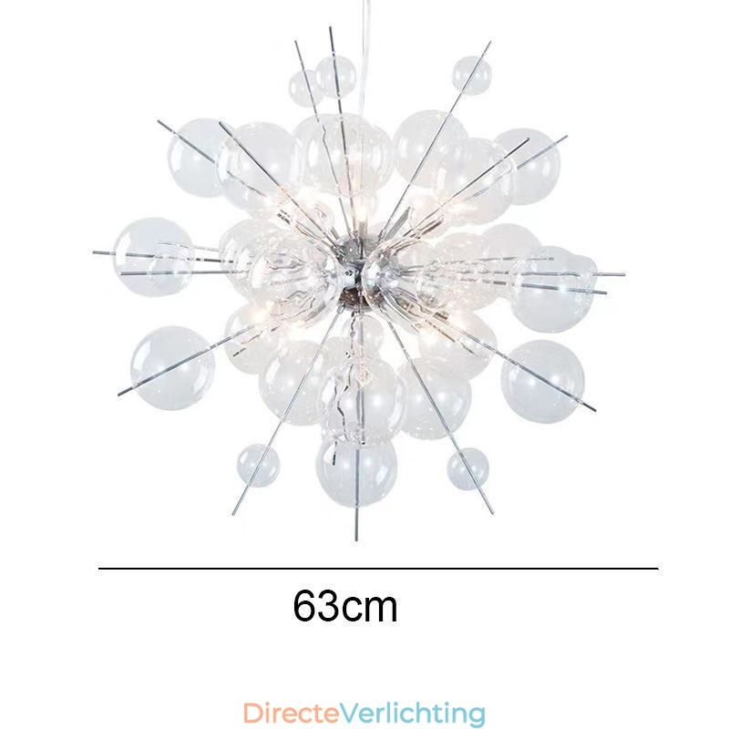 Moderne hanglamp Minimalistische plafondlamp van bubbelglas