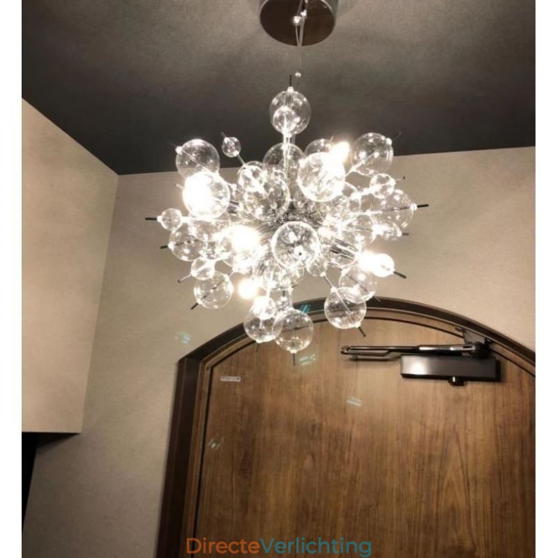 Moderne hanglamp Minimalistische plafondlamp van bubbelglas