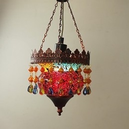Kerstkaart Lnternet Café Retro Kunst Kroonluchter Industrieel Tuin