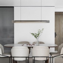 Hanglamp 100CM Glazen Plafondlamp Traploos Dimbaar Met Afstandsbediening