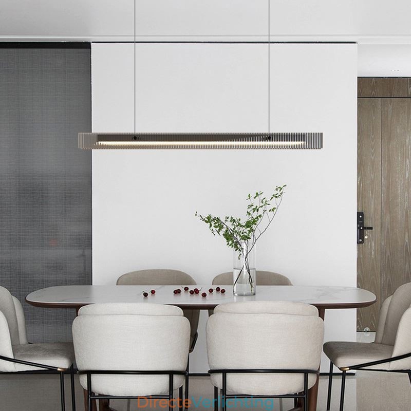 Hanglamp 100CM Glazen Plafondlamp Traploos Dimbaar Met Afstandsbediening