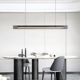 Hanglamp 100CM Glazen Plafondlamp Traploos Dimbaar Met Afstandsbediening