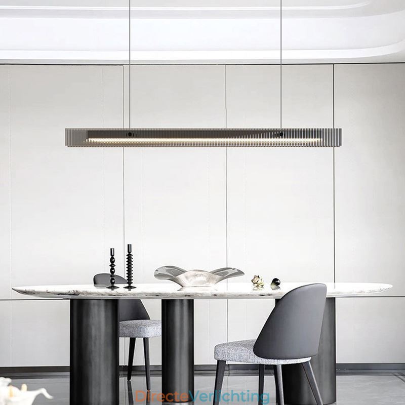 Hanglamp 100CM Glazen Plafondlamp Traploos Dimbaar Met Afstandsbediening