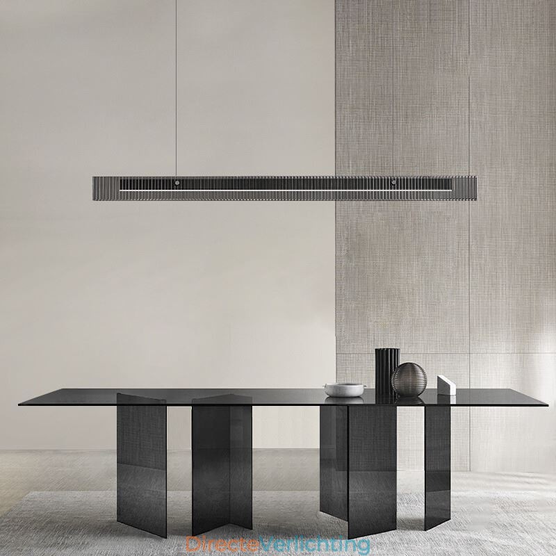 Hanglamp 100CM Glazen Plafondlamp Traploos Dimbaar Met Afstandsbediening