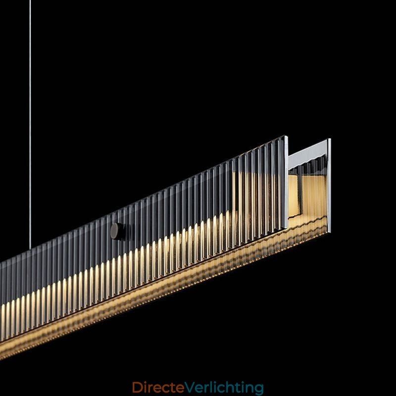 Hanglamp 100CM Glazen Plafondlamp Traploos Dimbaar Met Afstandsbediening