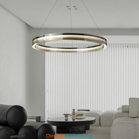 Hanglamp 60 80CM Cirkel Glazen Plafondlampen Trichromatisch Dimmen Hanglamp 60 80CM Cirkel Glazen Plafondlampen Trichromatisch Dimmen