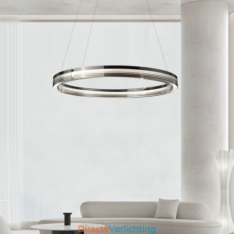 Hanglamp 60 80CM Cirkel Glazen Plafondlampen Trichromatisch Dimmen