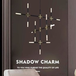 Hanglamp splitsen Warm wit creatief plafondlamp DIY combinatielamp