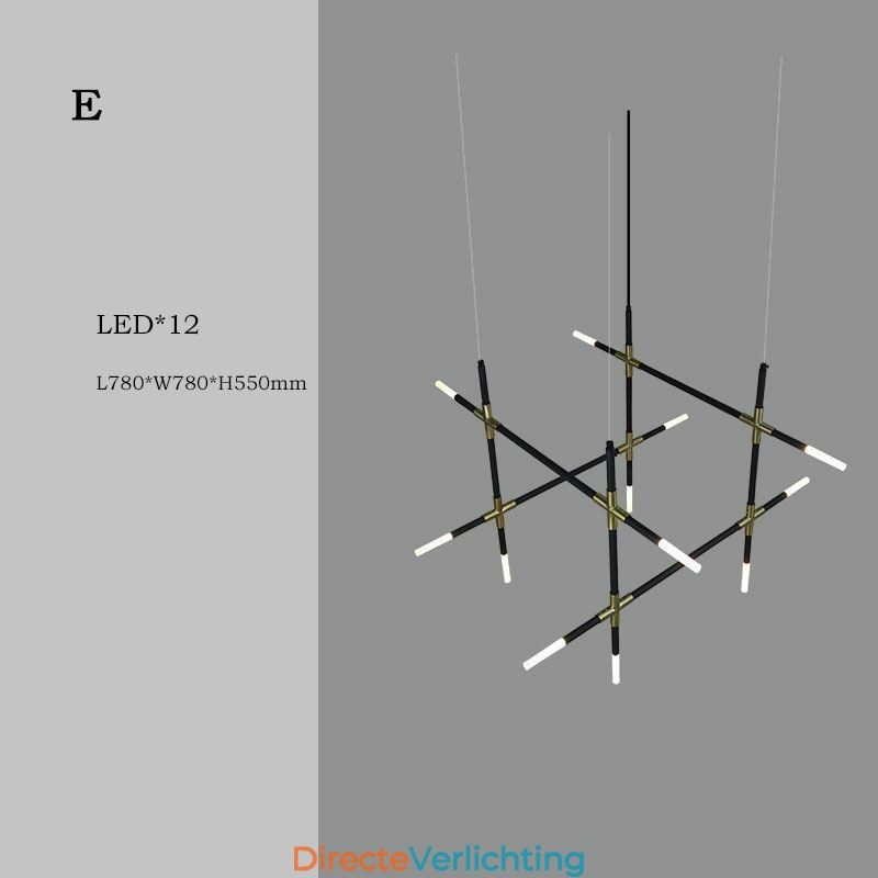 Hanglamp splitsen Warm wit creatief plafondlamp DIY combinatielamp