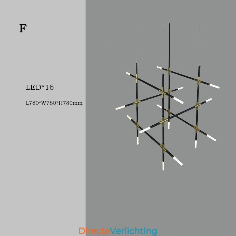 Hanglamp splitsen Warm wit creatief plafondlamp DIY combinatielamp