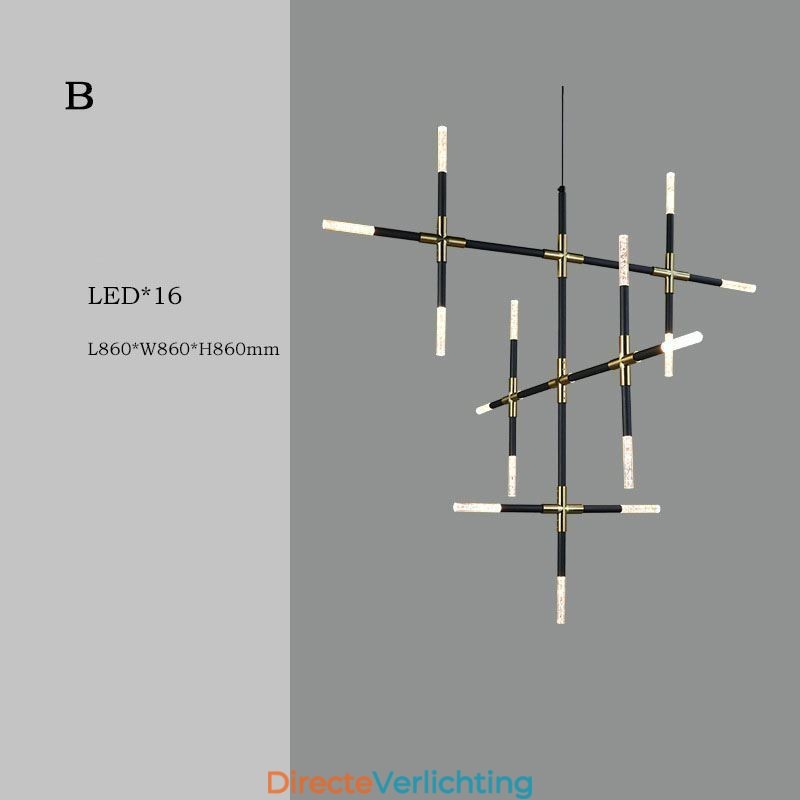 Hanglamp splitsen Warm wit creatief plafondlamp DIY combinatielamp