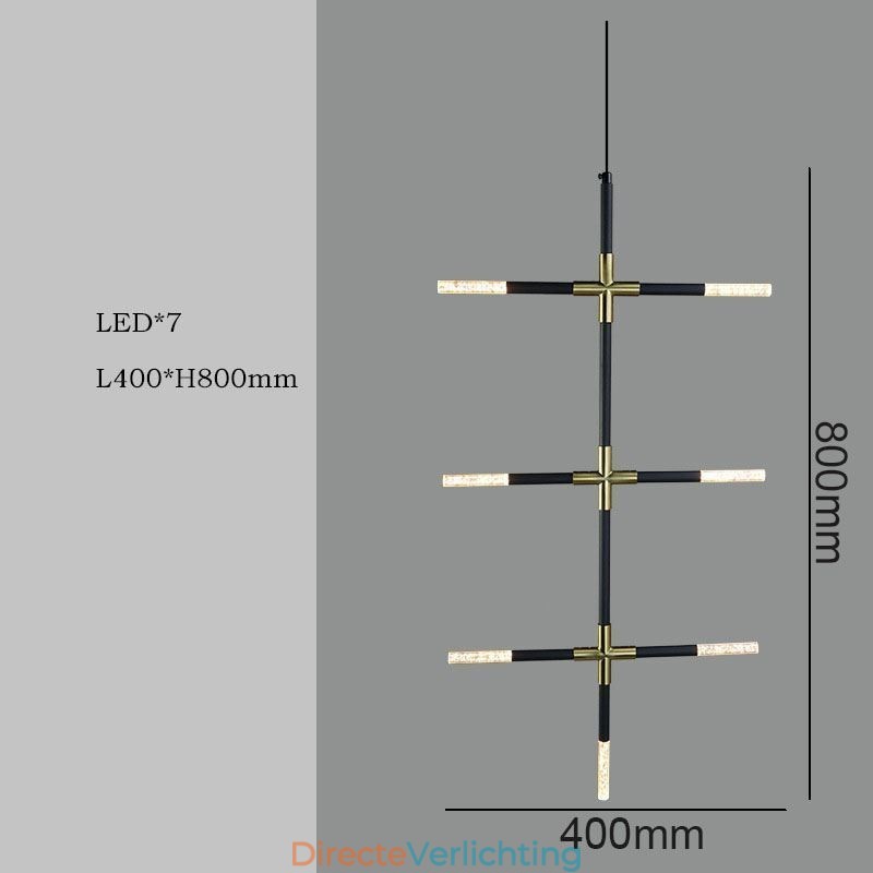 Eenvoudige hanglamp Creatieve splitsing Warm witte plafondlamp DIY combinatielamp