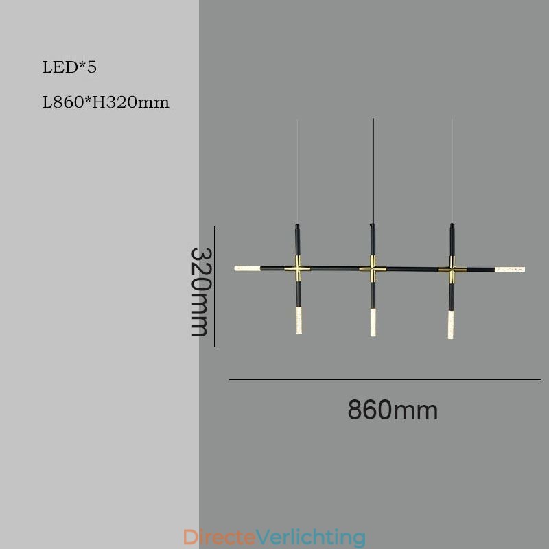 Eenvoudige hanglamp Creatieve splitsing Warm witte plafondlamp DIY combinatielamp