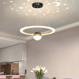 Hanglamp Minimalistisch Smeedijzer Acryl Sterring Plafondlamp