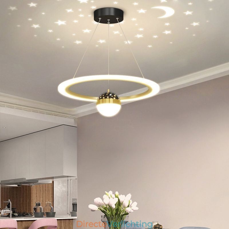 Hanglamp Minimalistisch Smeedijzer Acryl Sterring Plafondlamp