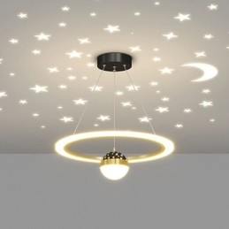 Hanglamp Minimalistisch Smeedijzer Acryl Sterring Plafondlamp