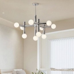 Eenvoudige hanglamp van smeedijzer, magische bonen, molecuulplafondlamp