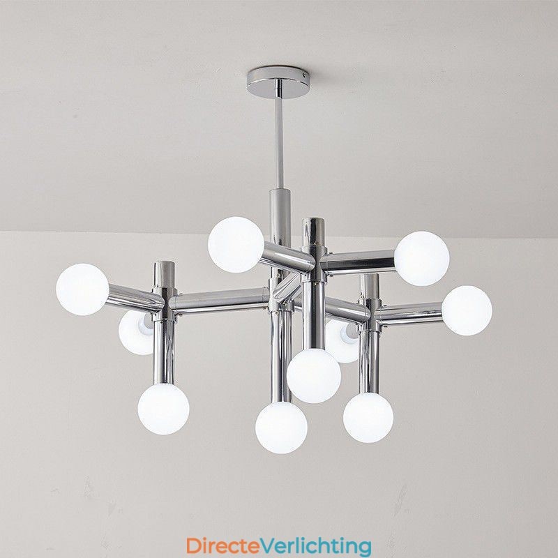 Eenvoudige hanglamp van smeedijzer, magische bonen, molecuulplafondlamp