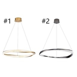 Hanglamp smeedijzeren acryl ring enkele cirkel plafondlamp