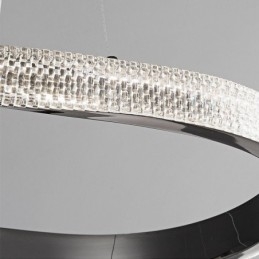 Hanglamp smeedijzeren acryl ring enkele cirkel plafondlamp