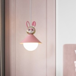 Hanglamp Modern Minimalistisch G9 Smeedijzer Konijn Kalf Hars Plafondlamp